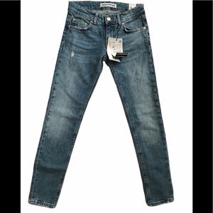 Zara Trafaluc Denim Distressed Jeans Size 2